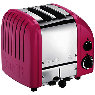 Dualit Made to Order Classic 2-Slice Toaster Stainless Steel/Heather Violet Gloss Dualit Made to Order Classic 2-Slice Toaster Stainless Steel/Heather Violet Gloss